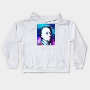 Denis Diderot Snowy Portrait | Denis Diderot Artwork 13 Kids Hoodie